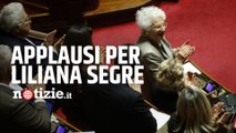 Violenza sulle donne, applausi e standing ovation per Liliana Segre al Senato
