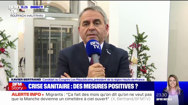 Xavier Bertrand: La solution, c'est la vaccination et il fallait développer la troisième dose le plus vite possible