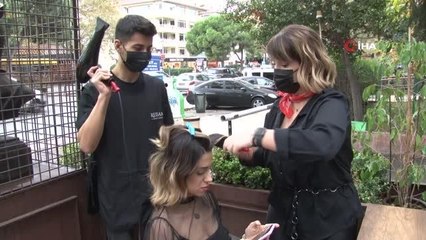 Ünlü kuaför Emre Yeşiloğlu'ndan pandemiye ilginç çözüm