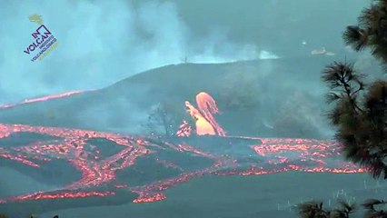 Involcan confirma la aparición de un nuevo cono de emisión en el volcán de La Palma