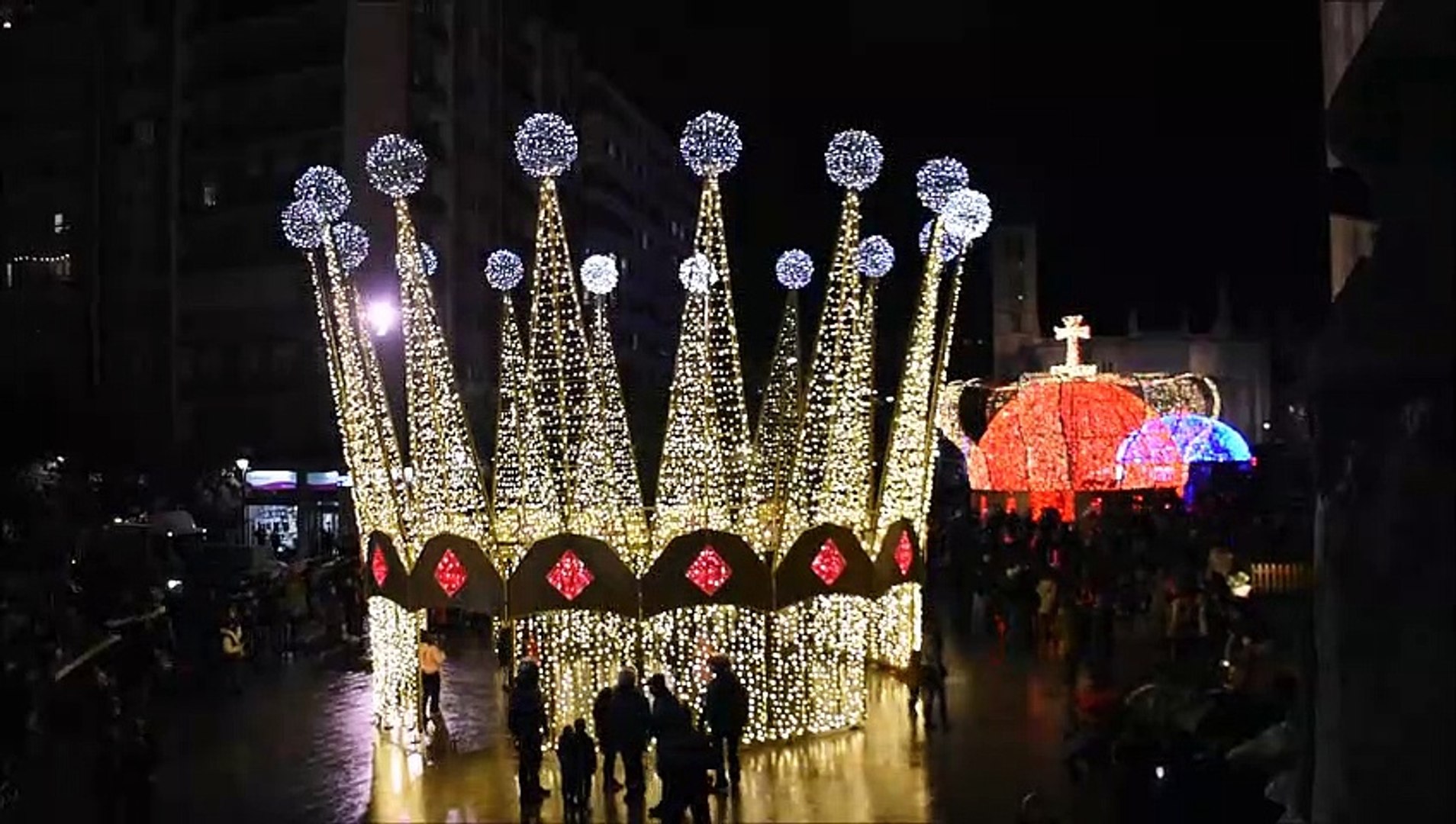 Espectáculo de luces navideñas en Plaza Portugalete - Vídeo Dailymotion