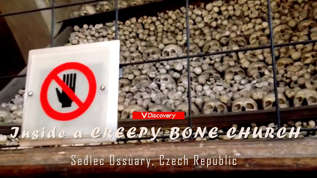 Inside a CREEPY BONE CHURCH - Sedlec Ossuary, Czech Republic