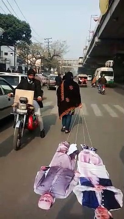 Woman protest Against Current Government