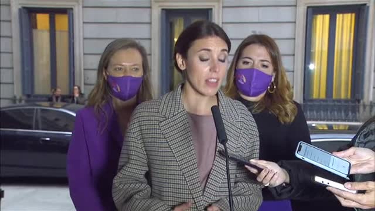 Irene Montero: "Que ninguna mujer se sienta sola, todas estamos juntas contra la violencia machista"