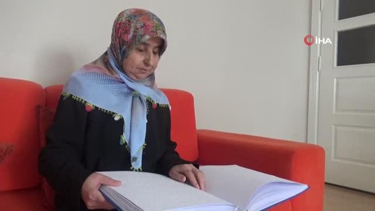 Diyarbakır'da doğuştan görme engelli kadının örnek yaşam çabası ve azmi47 yaşındaki Pervin Akdoğan, Braille alfabesini öğrenerek, umudunu mutluluk...