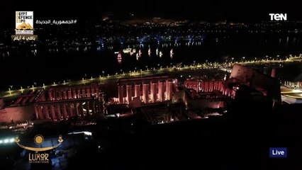 «مشهد يخطف الأنظار».. تصوير جوي لطريق الكباش خلال افتتاحه بعد تطويره