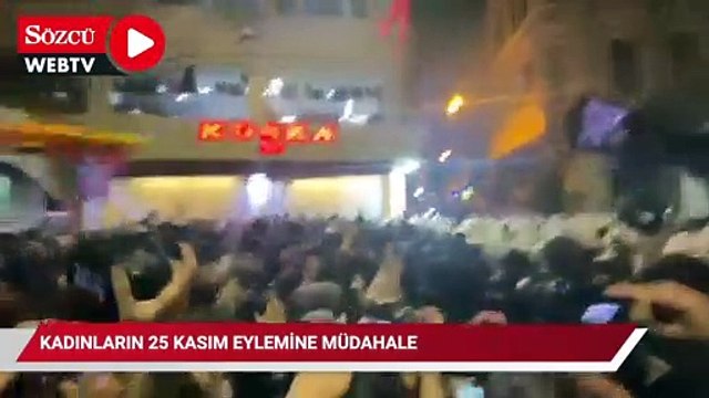 Kadınların 25 Kasım eylemine İstiklal Caddesi'nde müdahale