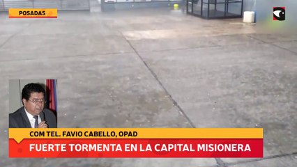 FUERTE TORMENTA EN LA CAPITAL MISIONERA