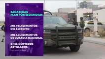 Presentan plan de apoyo para Zacatecas ante ola de violencia
