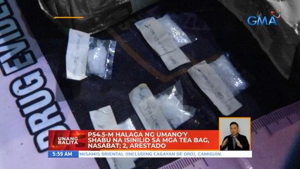 P54.5-M halaga ng umano'y shabu na isinilid sa mga tea bag, nasabat; 2, arestado | UB