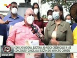 Miranda | CNE adjudica credenciales a Concejales electos del municipio Carrizal