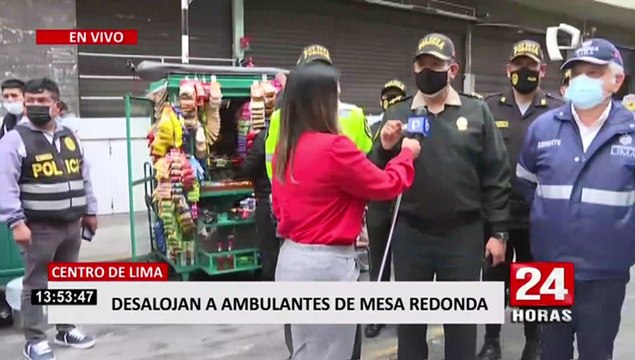 Mesa Redonda: desalojan a más de 2000 ambulantes informales