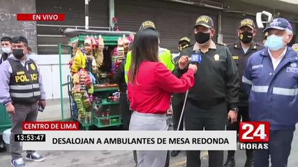 下载视频: Mesa Redonda: desalojan a más de 2000 ambulantes informales