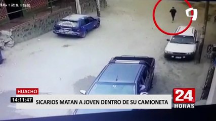 Huacho: sicarios acribillan a joven dentro de su camioneta