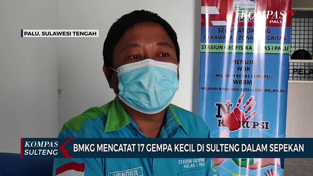 BMKG Mencatat 17 Gempa Kecil di Sulteng Dalam Sepekan