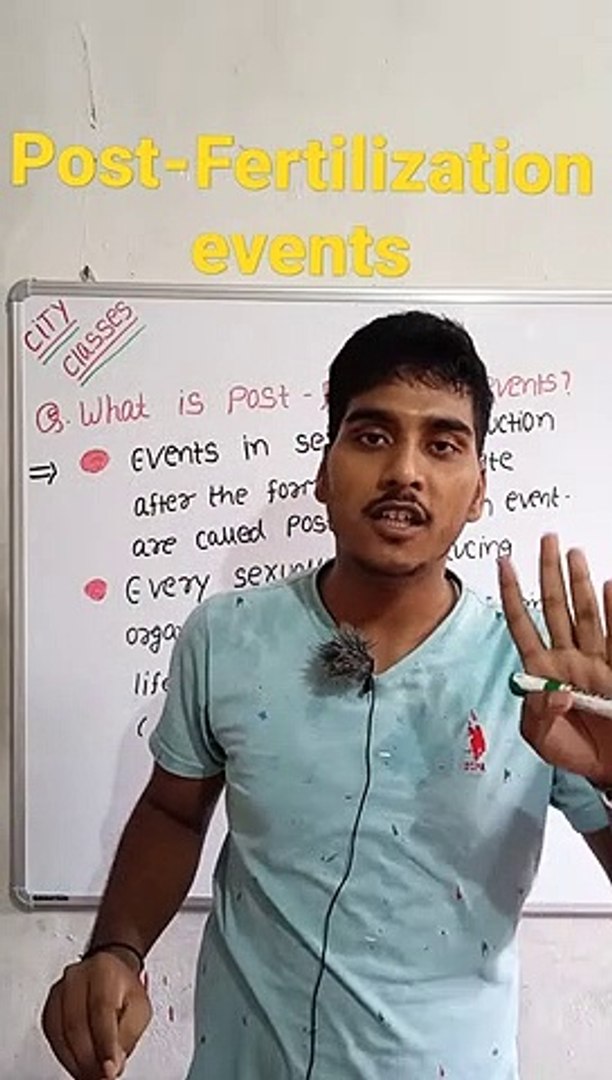 ⁣Post Fertilization events | post fertilization events in Hindi | post fertilization events biology |