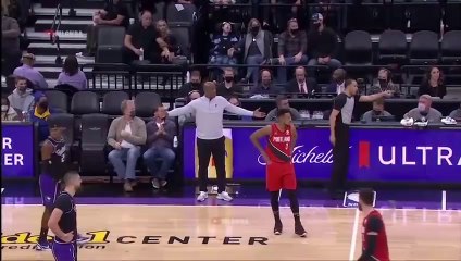 Rob Covington got ejected for throwing his face mask and it hitting the refs foot