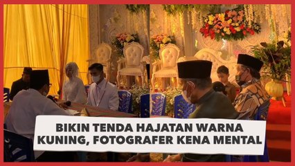 Bikin Tenda Hajatan Warna Kuning, Fotografer Kena Mental: Tone Auto Sunset