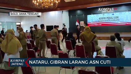 Nataru, Gibran Larang ASN Cuti