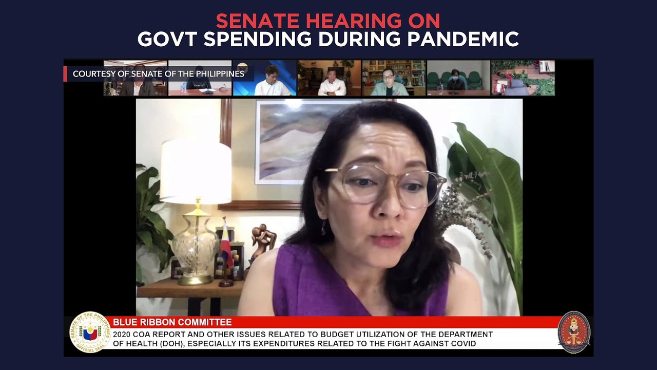 Senate hearing on Philippine government's pandemic deals with Pharmally