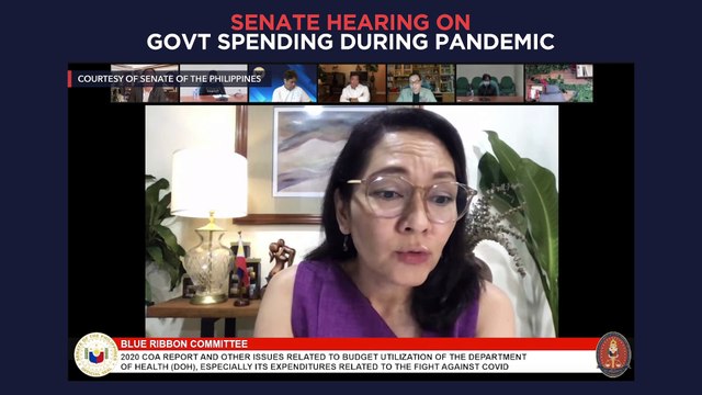 Senate hearing on Philippine government's pandemic deals with Pharmally