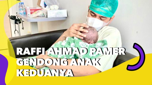 Raffi Ahmad Pamer Gendong Anak Keduanya, Wajah Bayi Bikin Penasaran