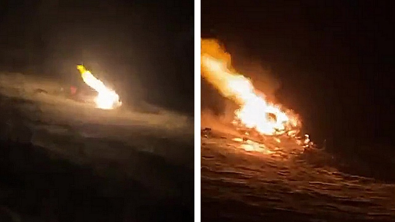 Que se passe-t-il quand on tire sur une bouteille de gaz en feu ?