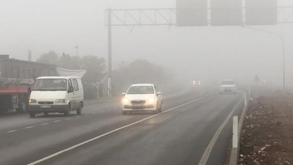 Sis ulaşımı olumsuz etkiledi