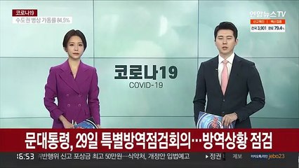 문대통령, 29일 특별방역점검회의…방역상황 점검
