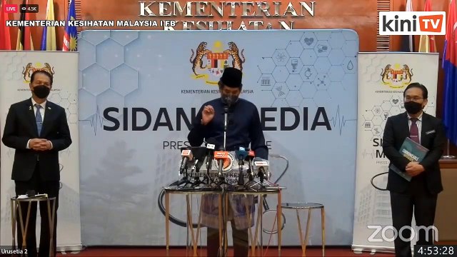 LIVE: Sidang media Menteri Kesihatan Khairy Jamaluddin