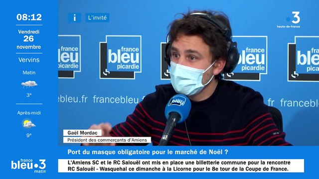 Marché de Noël à Amiens : Le pass sanitaire, c'est irréalisable , estime Gaël Mordac