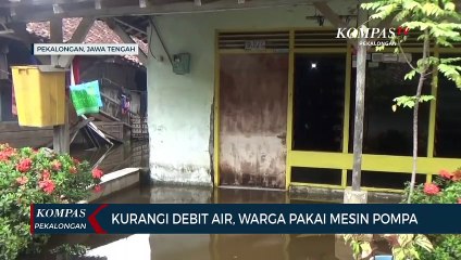 Kurangi Debit Air, Warga Pakai Mesin Pompa