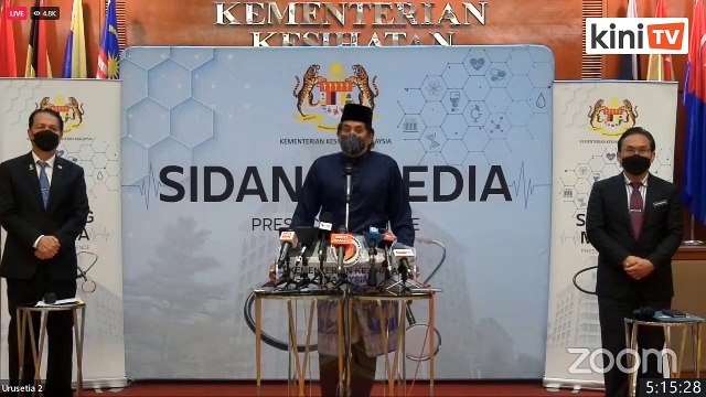 LIVE: Sidang media Menteri Kesihatan Khairy Jamaluddin