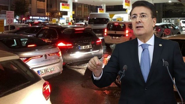 AKP’li vekilden benzin kuyruklarına ilginç yorum: zamdan değil, araç sayısından