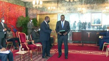 Remise du rapport de l'Inspection Génerale d'Etat au Président Alassane Ouattara