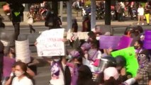 Disturbios en la marcha contra los feminicidios en Ciudad de México