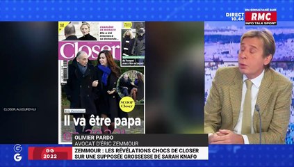 GG 2022 : Zemmour, les révélations chocs de Closer sur une supposée grossesse de Sarah Knafo - 26/11