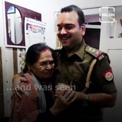 Kanpur Cop Wins Hearts For Consoling A Troubled Elderly Woman