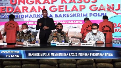 Direktorat Tindak Pidana Bareskrim Polri Ungkap Peredaran 244 Kg Ganja