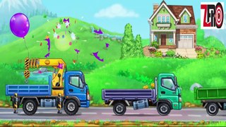 Build a house |Truck games for kids | build a house, car wash |  Collection video for kids