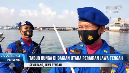 Upacara Tabur Bunga Dalam Rangka HUT Ke-71 Polairud Jawa Tengah