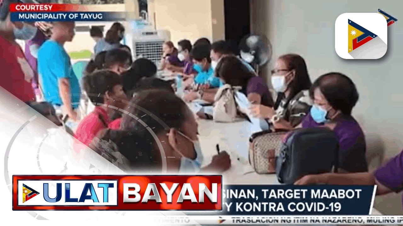 Simbahan, ginawang vaccination site sa Basco, B...