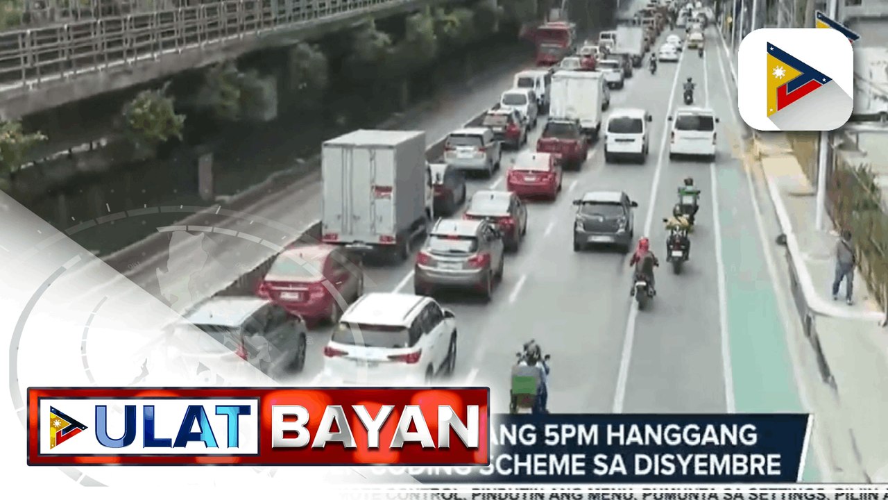 MMDA, ipatutupad ang 5pm hanggang 8pm number co...