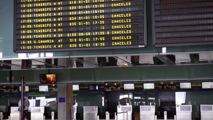 Aeropuerto de La Palma está inoperativo por acumulación de ceniza