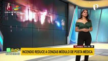Tumbes: incendio redujo a cenizas módulo de posta médica en Vaquería