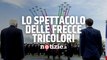 Frecce Tricolori, spettacolo a Roma per la firma del trattato tra Italia e Francia