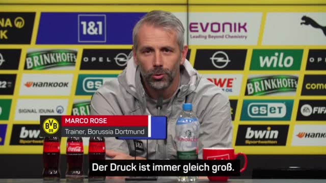 Rose vor Wolfsburg: “Druck ist immer hoch”