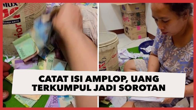 Emak-emak Catat Isi Amplop Hajatan, Uang yang Terkumpul Jadi Sorotan