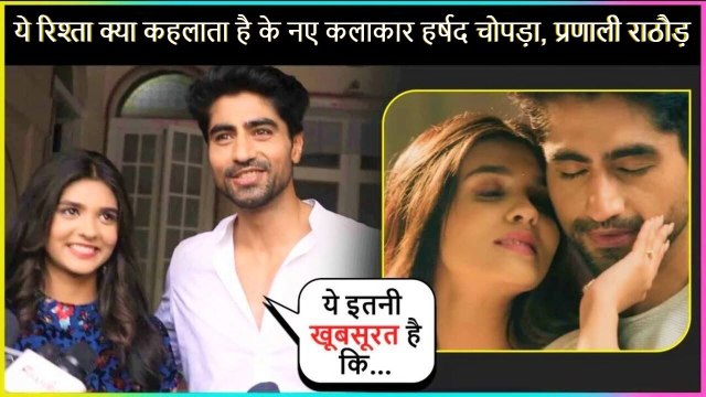 Harshad & Pranali Of ‘Yeh Rishta Kya Kehlata Hai’ Interacts With The Media On The Set