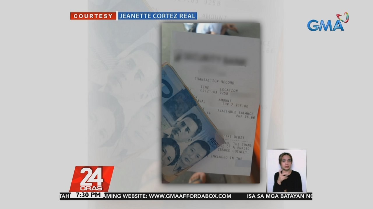 Working student na nagsauli ng naiwang pera sa isang ATM, pinuri at hinangaan ng mga netizen online | 24 Oras